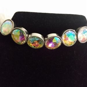 Iridescent oil spill bracelet